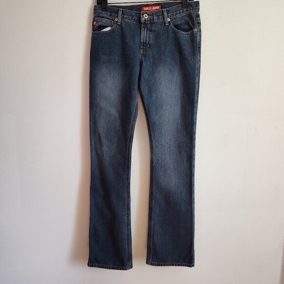 Ladies SZ 27 Vintage Guess Straight-Leg Blue Jean - Picture 1 of 5